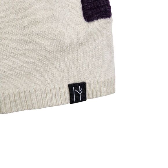 NEVE Sweater Womens Small Cream Luna Vest Wool Zip‎ Fair Isle Cardigan Cabincore - Picture 6 of 9